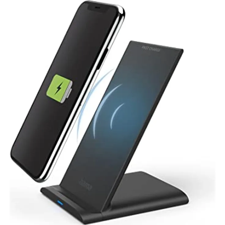 Hama Induktions-Ladegerät 2000mA QI-FC10S 00201684 Ausgänge Induktionslade-Standard Schwarz