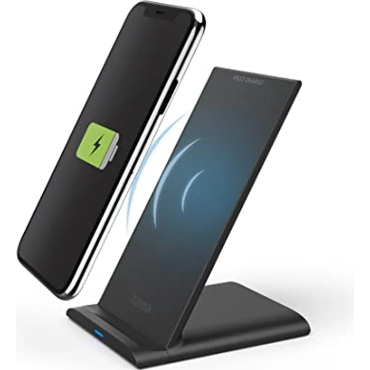 Hama Induktions-Ladegerät 2000mA QI-FC10S 00201684 Ausgänge Induktionslade-Standard Schwarz – Bild 1