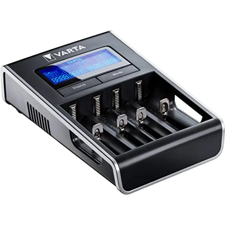 Varta LCD Dual Tech Ladegerät (geeignet für Ni-MH AA-AAA, Li-Ion 18650, 18490, 18350, 17670, 17500, RCR123A - 17335 - 16340, 14500, 10440, per USB ladbare Geräte, Einzelschachtladung) – Bild 5