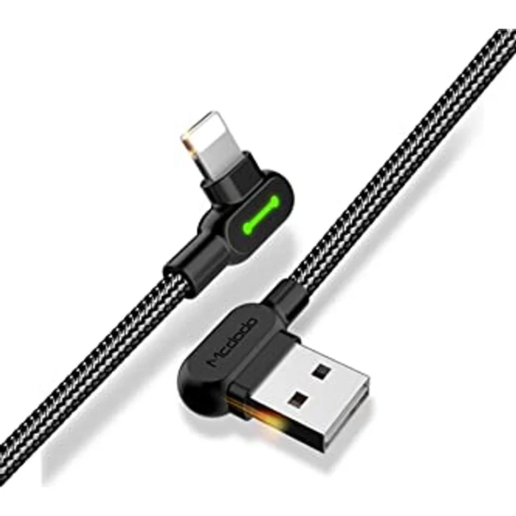 Mcdodo BUTTOM CA-4671 Kabel (USB - Lightning, 1,2 m, schwarz) (CA-4671) – Bild 3