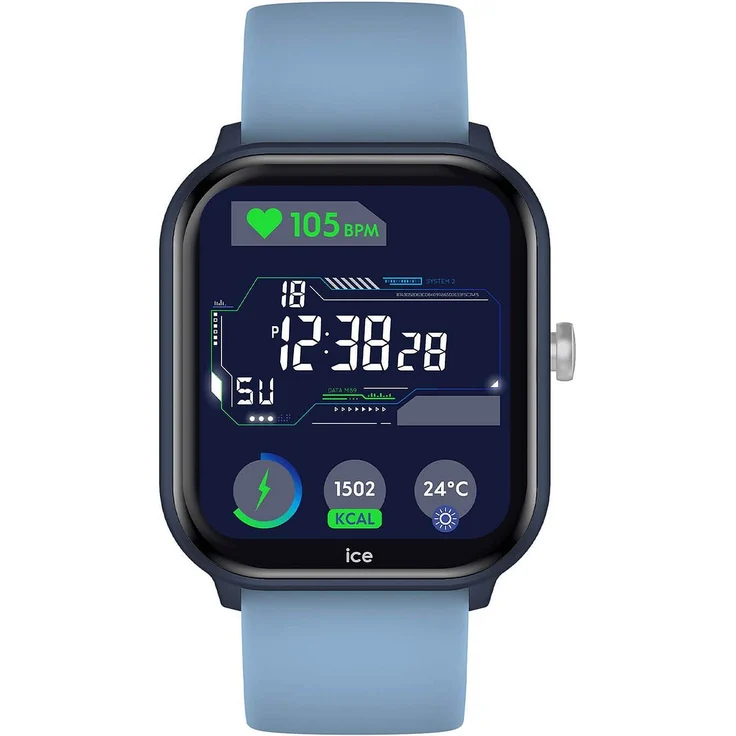 Ice Watch ICE Smart Junior 3.0, Smartwatch für Jungen, farblich blau und hellblau, 35 mm Gehäuse, Akku-Antrieb