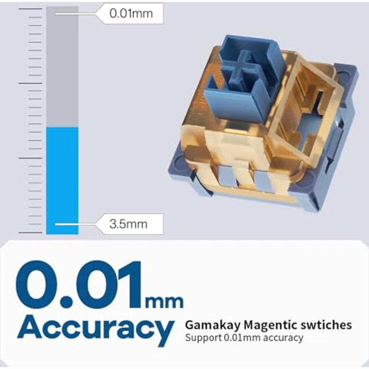 GK GAMAKAY TK75HE V2, 75% Rapid Trigger Mechanische Gaming-Tastatur mit TFT-Display, 0,01mm RT Genauigkeit, 8KHz Polling Rate, Snap Tap, Hall Effekt Magnetschalter, Schwarz-V2 Magnetic Phoenix – Bild 4