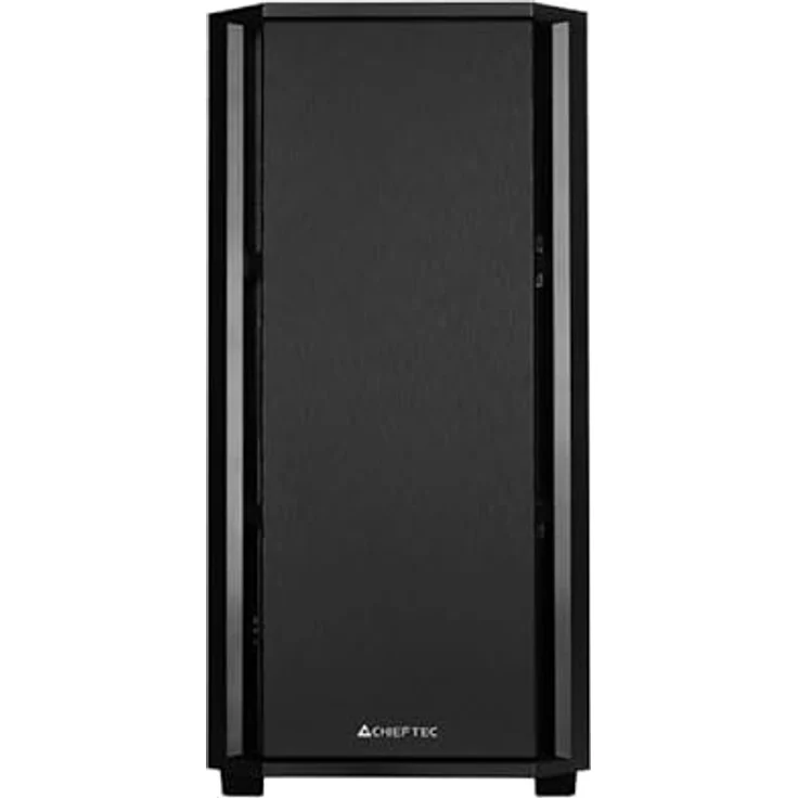 Chieftec AZ-01B-OP Mini Tower Schwarz, PC-Gehäuse mit eleganter Optik, schalldämmendem Material und 1x 120mm PWM-Lüfter - Preisvergleich – Bild 3