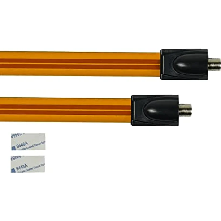 Good Connections SAT Tür--Fensterdurchführung - High-Quality, extrem flach - F-Kupplung an F-Kupplung - Gesamtlänge inkl. Stecker 53,5 cm, flexible Länge 44,5 cm - Preisvergleich – Bild 2