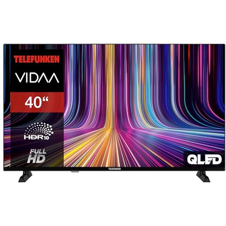 Telefunken QLED Fernseher VIDAA QF40VP750S, 40 Zoll Full HD Smart TV mit HDR, Triple-Tuner und WLAN, schwarz – Bild 2