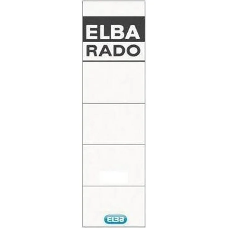 ELBA Aktenordner Rückenschild breit/kurz 44 x 155 mm (B x H) weiß 10 St./Pack.