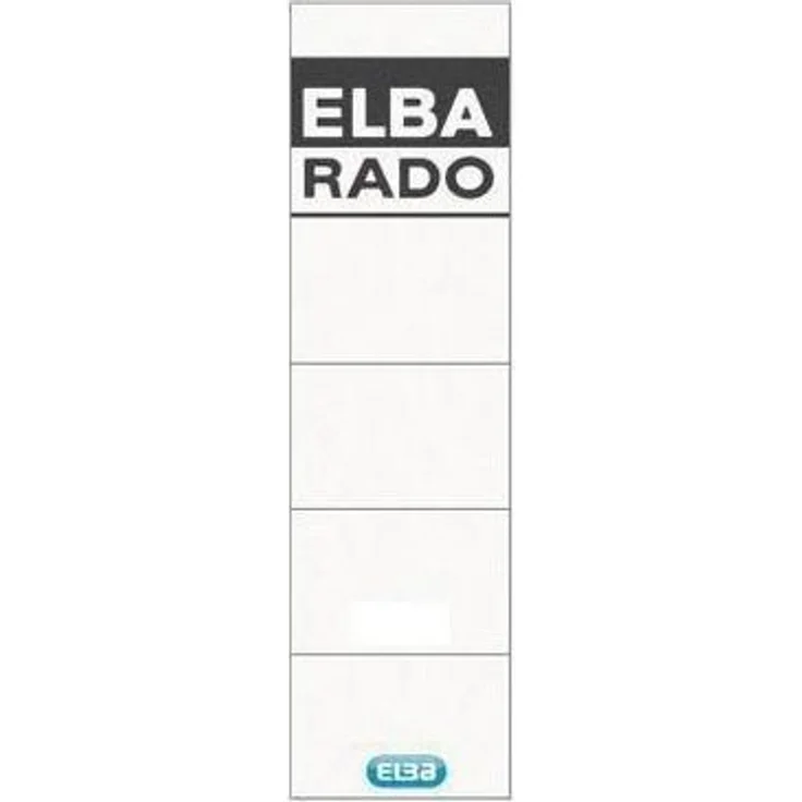 ELBA Aktenordner Rückenschild breit/kurz 44 x 155 mm (B x H) weiß 10 St./Pack. – Bild 1