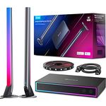 Govee AI Gaming Box Kit, mit Lightbar und RGBIC Monitor Hintergrundbeleuchtung für 27-34 Zoll, HDMI 4K AI Box Funktioniert mit Alexa, Google Assistant, CEC, Game Sync Box 3 HDMI Eingänge 1 Ausgang