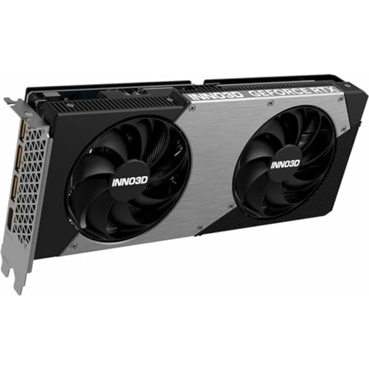 Inno3D GeForce RTX 5060 Ti Twin X2 OC, 16GB GDDR7 Grafikkarte mit 2235 MHz, hohe Auflösung 7680 x 4320 Pixel, aktive Kühlung mit zwei Lüftern – Bild 2