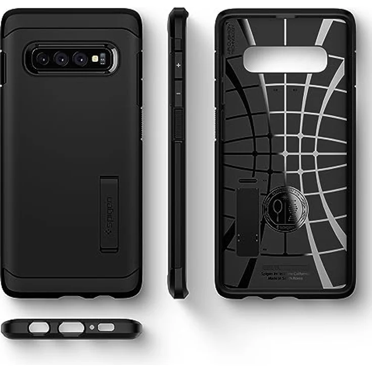 Spigen 606CS25770 Tough Armor Kompatibel mit Samsung Galaxy S10 Plus - S10+ Hülle, Doppelte Schutzschicht Fallschutz Schutzhülle Case Schwarz – Bild 6