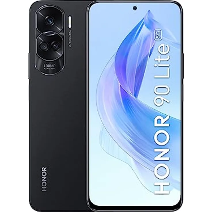 HONOR 90 Lite Smartphone 5G, 8 GB + 256 GB, 6,7 Zoll (6,7 Zoll), 90 Hz, Dreifach-Rückkamera, 100 MP, Akku mit hoher Kapazität von 4500 mAh, Android 13, Dual-SIM