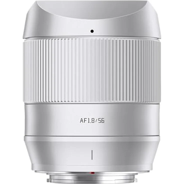 TTArtisan 56 mm F1.8 AF Objektiv, Metallgehäuse, kompatibel mit FujiFilm X Mount, Silber, kompakt mit Bokeh-Optimierung und unabhängiger Blende – Bild 1