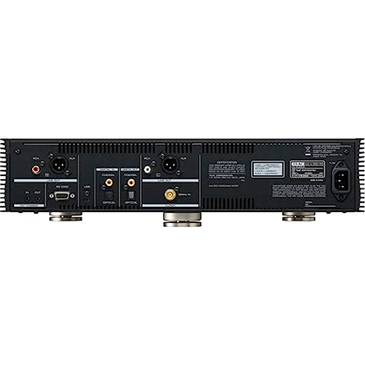 TEAC Reference VRDS-701 High End CD-Player mit innovativem VRDS CD-Laufwerksmechanismus, MQA-Unterstützung, USB-DAC und Kopfhörerverstärker, Schwarz – Bild 3