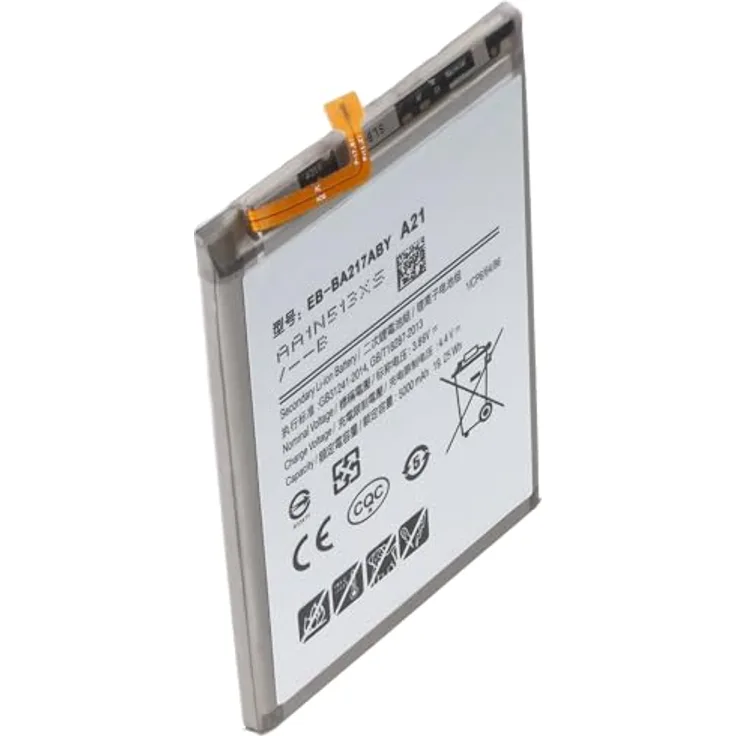 AccuCell Akku kompatibel mit Samsung Galaxy A21s 2020, SM-A217F, Li-Polymer, 3,85V, 5000mAh, 19,2Wh, Built-in, ohne Werkzeug