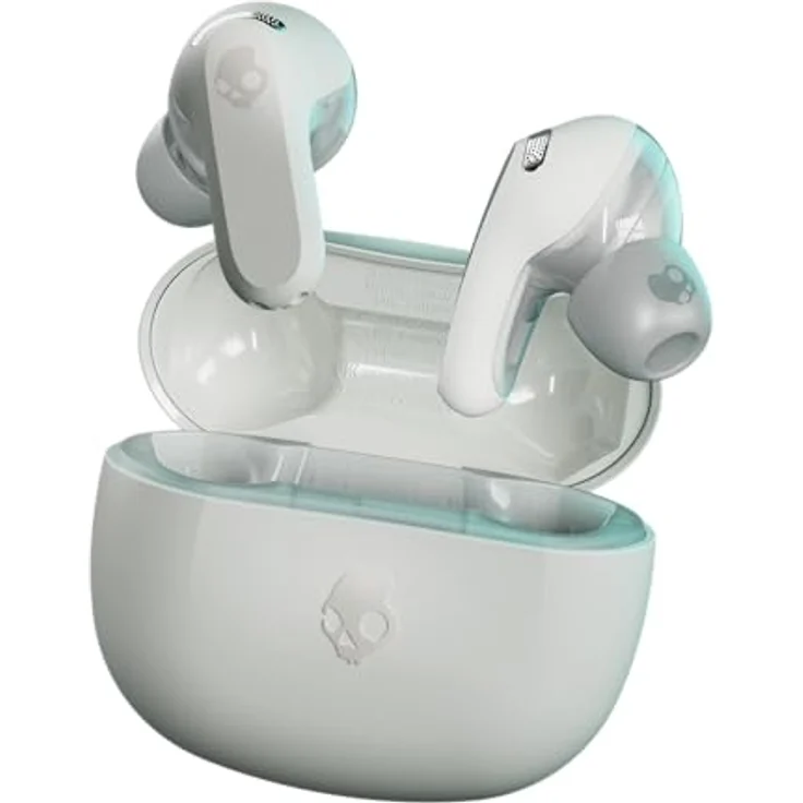 Skullcandy Rail ANC, In-Ear Wireless-Kopfhörer mit Noise Cancelling, 27 Std. Akkulaufzeit, Mikro, kompatibel mit iPhone, Android und Bluetooth-Geräten - Bone – Bild 1