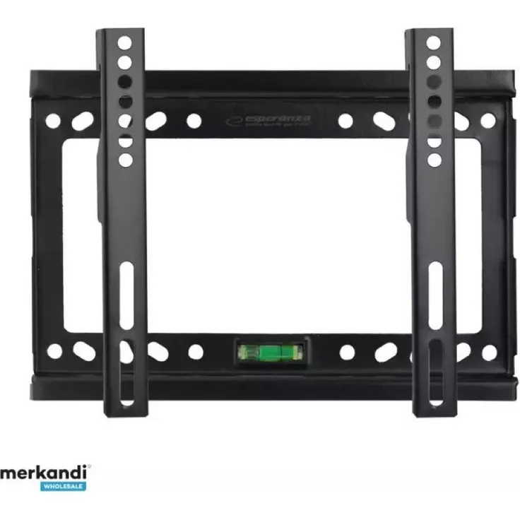 Esperanza Wandhalterung, TV-Halterung mit Wasserwaage, 14"-50" Zoll TV-Wandhalterung, Metall, schwarz