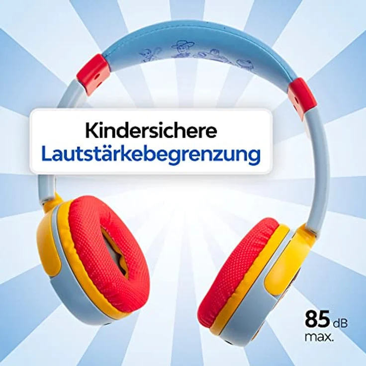 Pebble Gear Disney Toy Story Kids Tragetasche & Kopfhörer, kindersicher mit Lautstärkebeschränkung, Kinder-Tasche passend für 10 Zoll Tablets, Nintendo Switch, Platz für Spielzeug und Zubehör – Bild 4