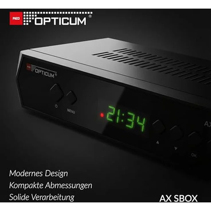 Anadol Opticum SBOX, Sat-Receiver HD, Media-Player 1080P Full-HD Digitalreceiver für Satellitenfernseher DVB-S/S2, Astra & Hotbird vorinstalliert + Anadol HDMI Kabel – Bild 3
