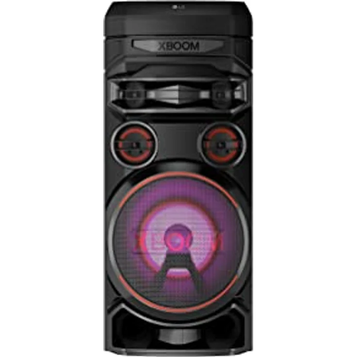 LG XBOOM RNC7, 3-Wege-Soundsystem mit 5 Lautsprechern (Dolby Audio, Karaoke- & DJ-Funktionen, Beleuchtung), Schwarz [Modelljahr 2023] – Bild 1