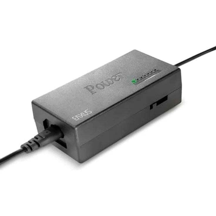 EAXUS Eaxus Universal Laptopladekabel 96 Watt Netzteil mit 10 Adapter, 12V - 24V einstellbare Spannung, 2,15 m Kabel Länge – Bild 6