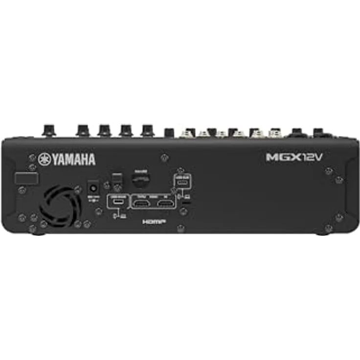 Yamaha MGX12V BK, 12-Kanal Digitalmischpult mit HDMI-USB-Eingang, Bluetooth 5.0 und 16-Spur Recording, schwarz – Bild 3