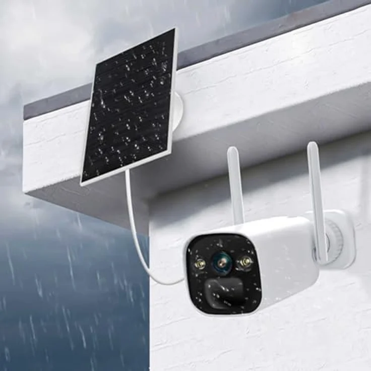 Foscam Überwachungskamera Foscam BP4 2K 4 MP, batteriebetrieben mit Solarpanel, Nachtsicht, Wetterfest, 2-Wege-Audio – Bild 6