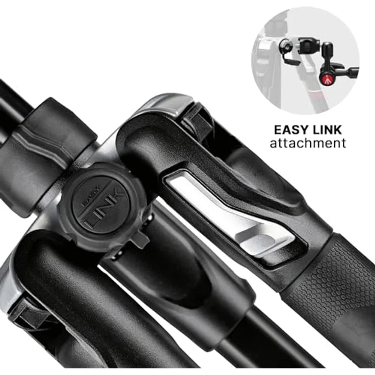 Manfrotto Befree Advanced Alu Reisestativ Twist (Drehverschluss) mit Kugelkopf, inkl.Tasche (für Canon, Nikon, Sony, DSLR, CSC, Spiegellose Kamera, schwarz, Traglast:8kg, Packmaß:40cm, Gewicht:1,49kg) – Bild 8