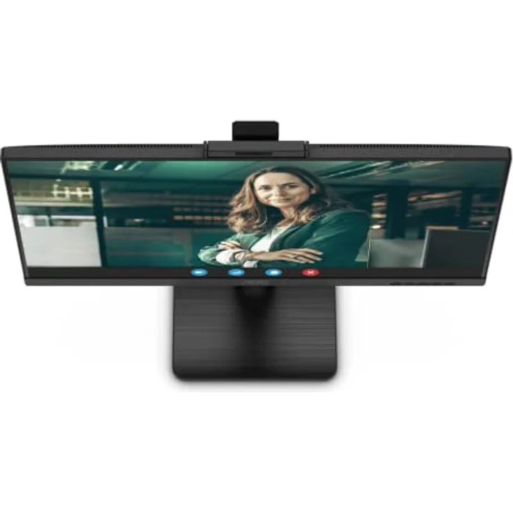 AOC Q27P3CW - 27 Zoll QHD Monitor, 2 MP Webcam, höhenverstellbar, Lautsprecher (2560x1440, 75 Hz, HDMI, DisplayPort (in/Out), USB-C (65W PD), RJ45, USB Hub) schwarz – Bild 3