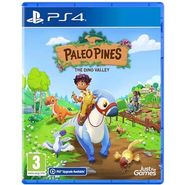 MAXIMUM ENTERTAINMENT Just For Games Paleo Pines Playstation 4, Dino-Abenteuer auf der Insel mit freundlichen Dinosauriern