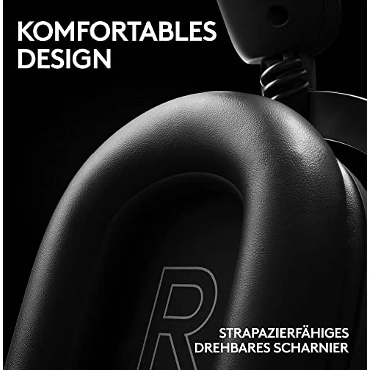 Logitech G PRO X 2 LIGHTSPEED Wireless Gaming Headset, abnehmbares Boom-Mic, 50-mm-Graphen-Treiber, DTS:X-Kopfhörer 2.0–7.1 Surround, Bluetooth/USB/3,5 mm Aux, PC, PS5, PS4, Nintendo Switch - Schwarz – Bild 5