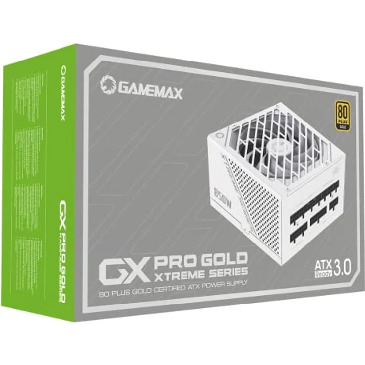 GAMEMAX GX-850 PRO BK PC-Netzteil (850W, 80+ Gold, ATX3.0, PCIe 5.0) - GAMEMAX Gold-Serie mit PCIe5.0-Stromversorgung, vollmodulares Kabelmanagement – Bild 13