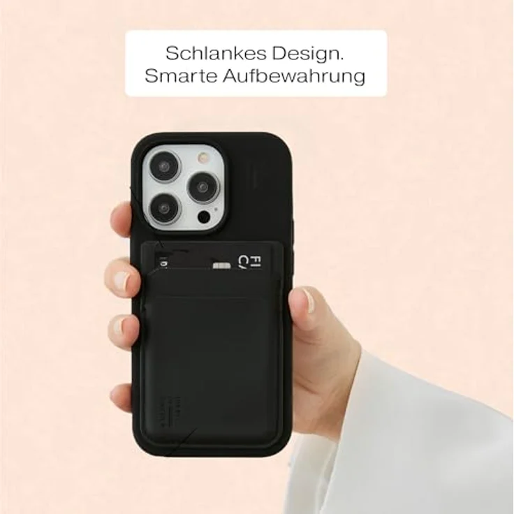 IDEAL OF SWEDEN Magnetic Card Holder MagSafe, Universelles Backcover für Smartphones, Schwarz – Bild 2