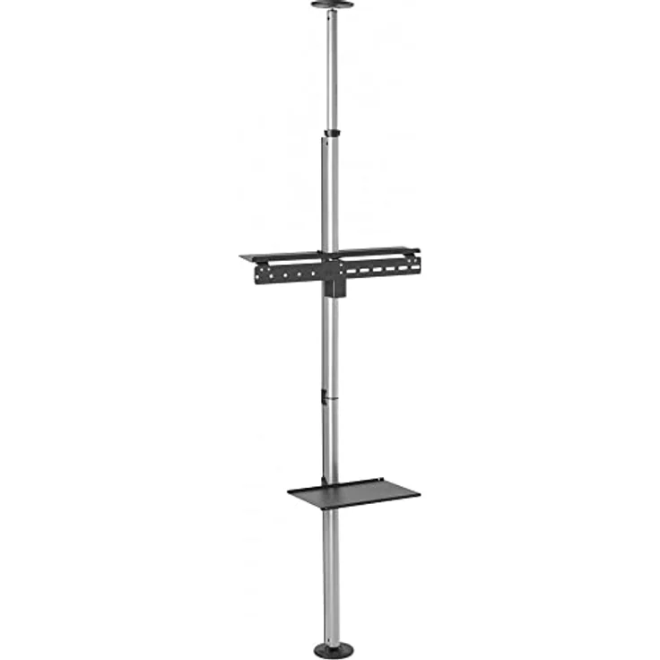 Techly ICA-TR32 - Flachbildschirm-Bodenhalter (Feststehender Flachbildschirm-Bodenständer, Schwarz, Grau, 177,8 cm (70 Zoll), TV, 30 kg, 200 x 200 mm) – Bild 2
