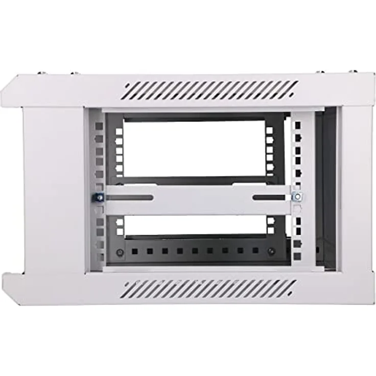 Extralink EX.8536 Rack 4U, Wandmontierter Serverschrank mit gehärteter Glasscheibe und Platz für Lüfter, grau – Bild 4