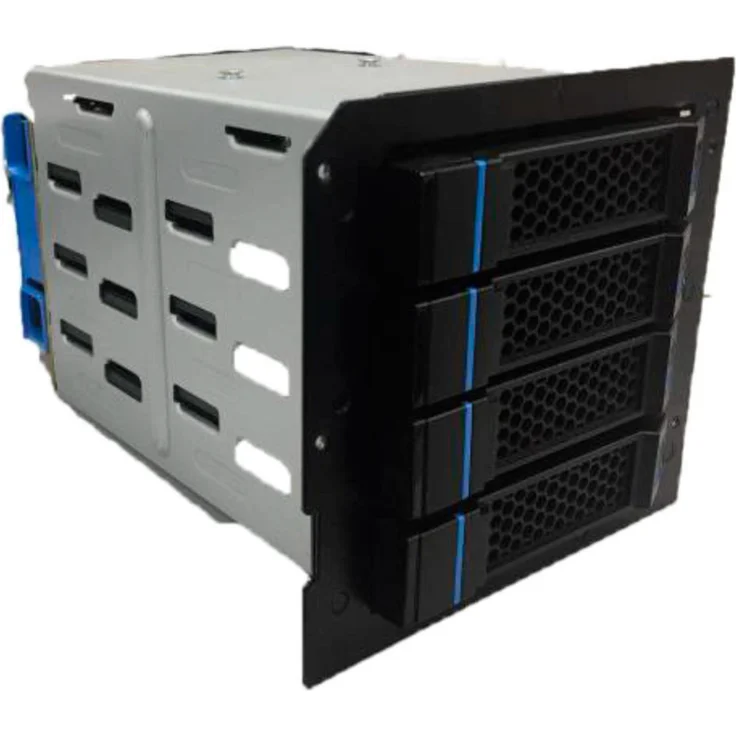 Chenbro 384-10501-2101A0, Tower HDD-Käfig für 4x 3,5" SAS-12G Festplatten, schwarz