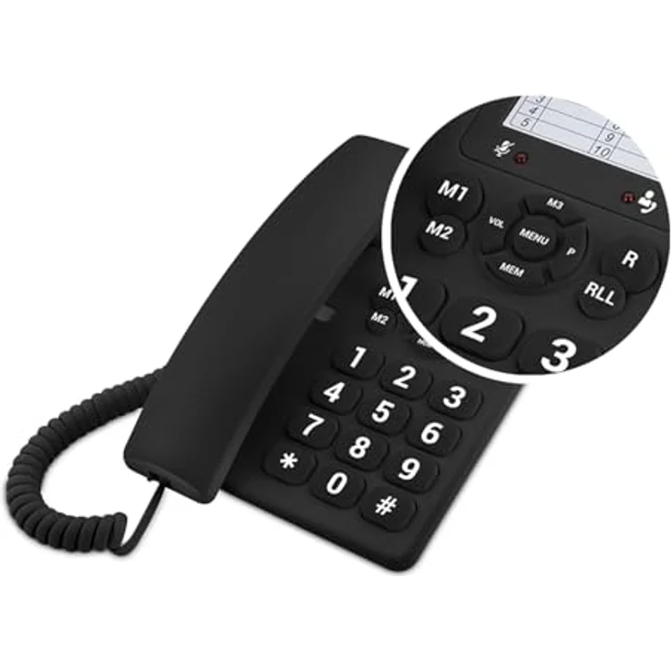SPC 3602 RJ11 DECT, Festnetztelefon, schwarz – Bild 5