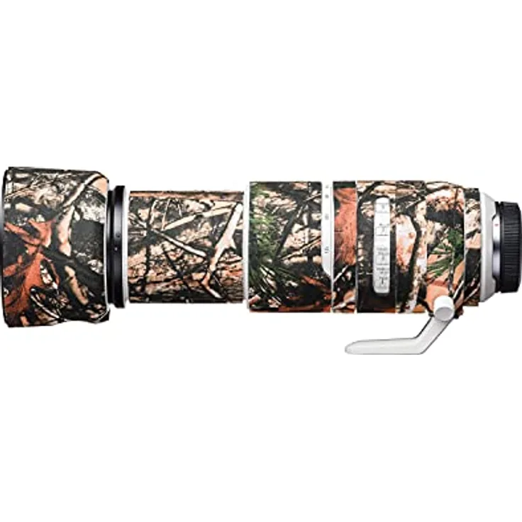easyCover - Lens Oak - Objektivschutz - Schutz für Ihr Kameraobjektiv - Canon RF 100-500mm F4.5-7.1L is USM - Wald Camouflage