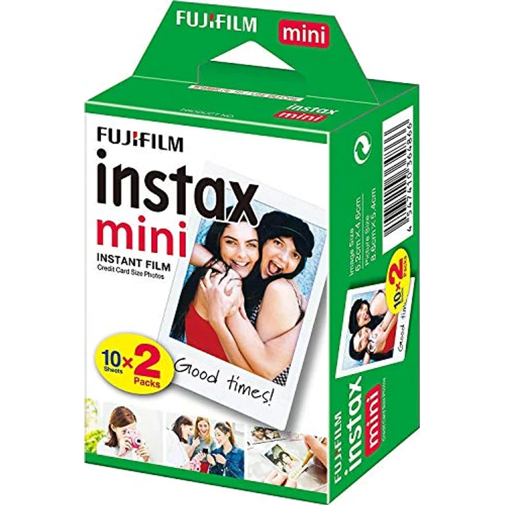 Fujifilm Instax Mini Instant Film, 2x 10 Blatt (20 Blatt), Weiß – Bild 2