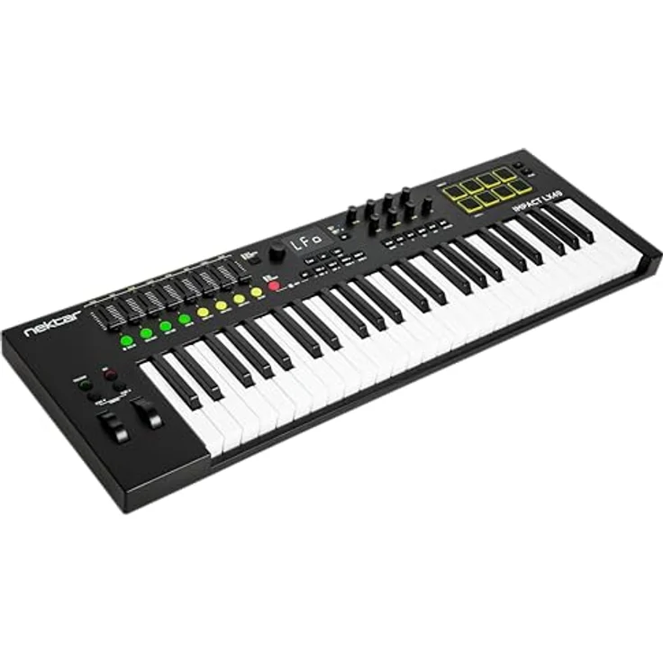 Nektar Impact LX mk3, MIDI-Controller mit 49 sensibilisierten Tasten, 8 Reglern, 8 Fadern, 8 Pads und DAW-Integration – Bild 2