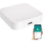 Luminea Home Control Zigbee Bridge: WLAN-Gateway für ZigBee- und Bluetooth-kompatible ELESION-Geräte (Smart Gateway, Zigbee Gateway App, Bewässerungscomputer)