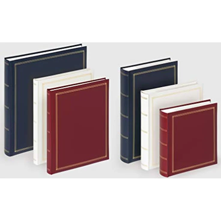 Walther Design Fotoalbum Monza FA-260-W, Kunstleder, 34 x 33 cm, weiß mit Prägung – Bild 2