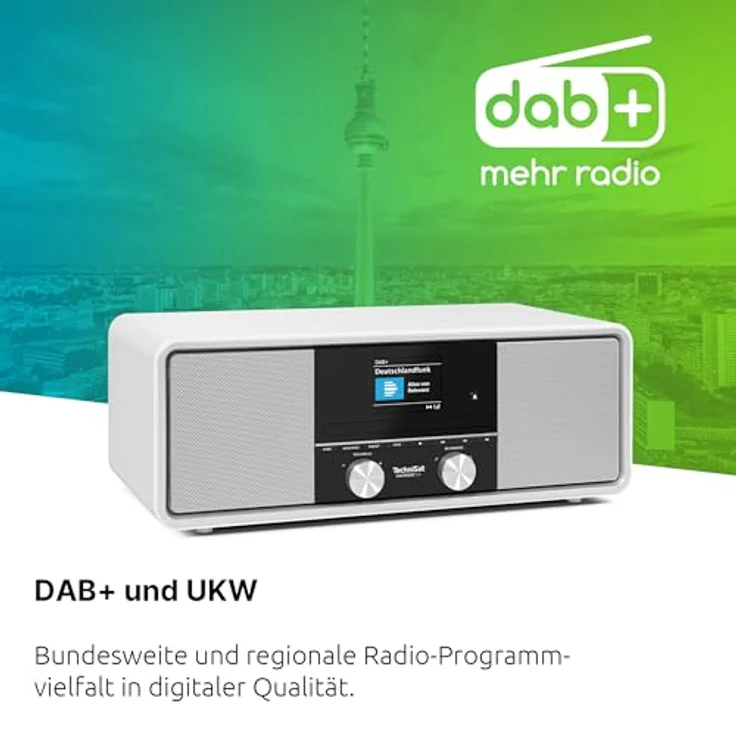 TECHNISAT DIGITRADIO 330, DAB+ Radio mit AM, FM und Bluetooth, Weiß – Bild 5