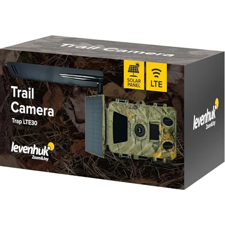 Levenhuk Trap LTE30, Wildkamera mit 60 MP Fotos, 5K Videos und 4G LTE Fernzugriff, Tarnmuster – Bild 2