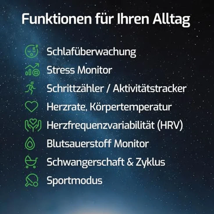 Nextring Smart Ring, Silber-Matt, Ringgröße 11mm, wasserdicht, kompatibel mit Android und iOS, Akkulaufzeit bis zu 10 Tage – Bild 4