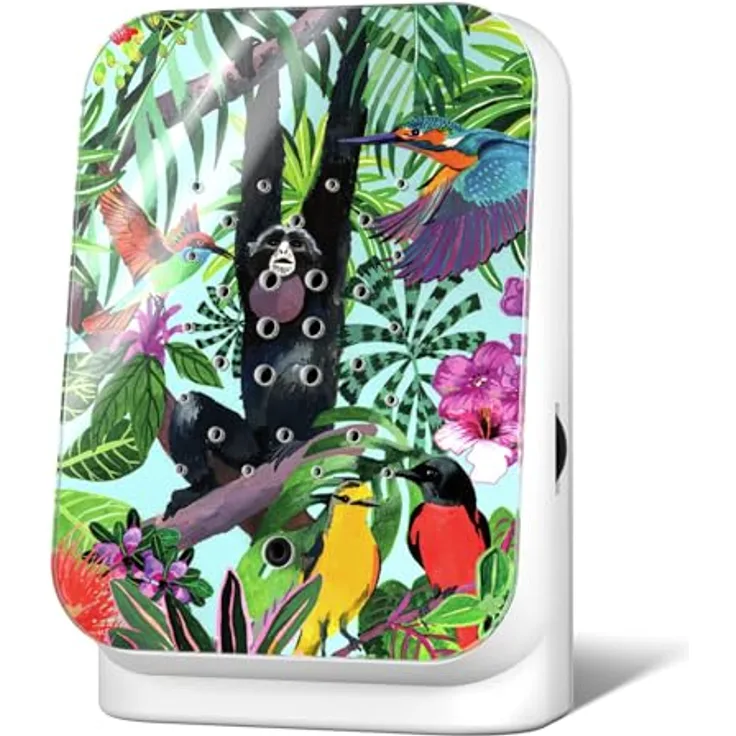 RELAXOUND Junglebox Tropic Dschungelgeräusche mit Bewegungsmelder Entspannung, authentische Natursounds, akkubetrieben, 12,2 cm hoch, 8 cm breit