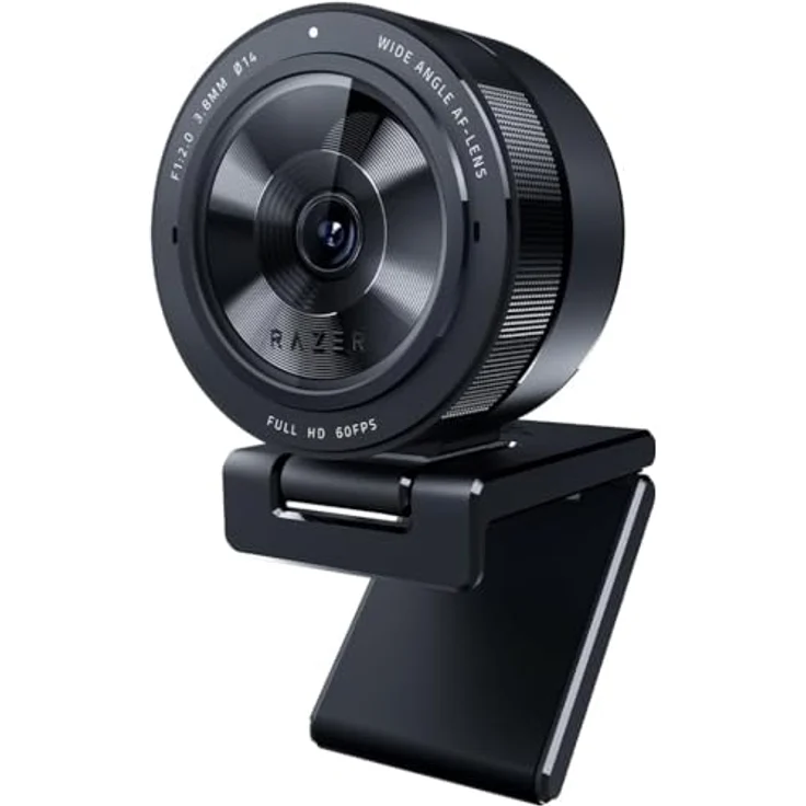 Razer Kiyo V2, 4K 30FPS Webcam mit KI-gestützter Bildausrichtung, HDR, Ultraweitwinkelobjektiv, integrierte Abdeckung, Quartz – Bild 4