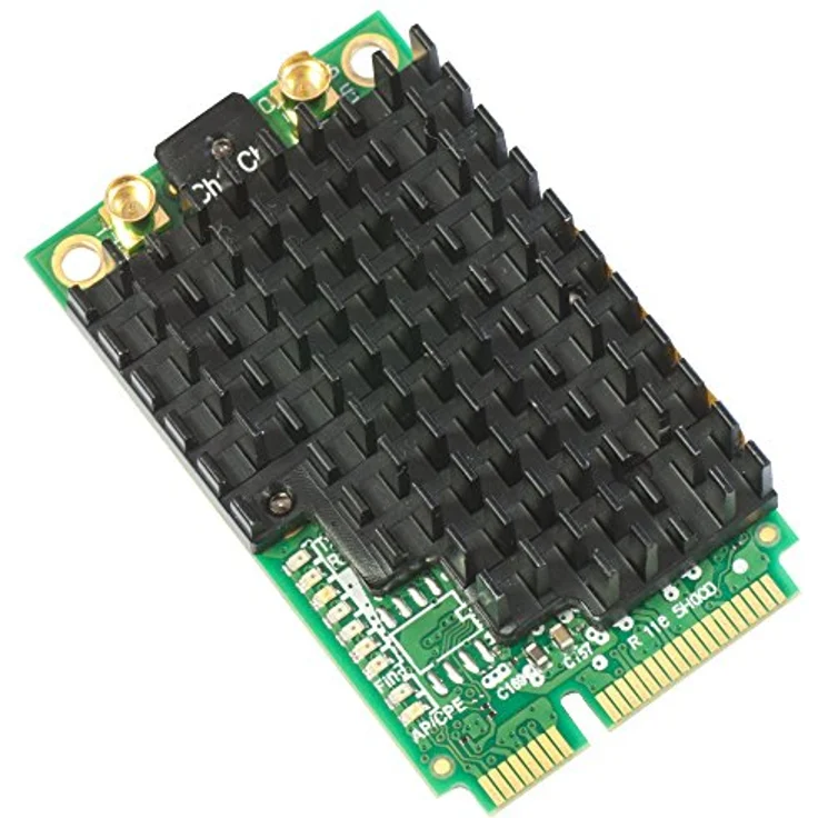 MikroTik R11e-5HacD - 802.11a/c High Power miniPCI-e Netzwerkkarte mit MMCX-Anschlüssen