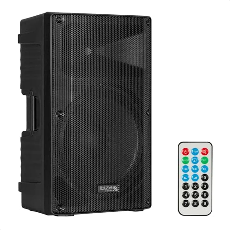 Ibiza XTK15A-MKII, Aktive 15 Zoll PA Lautsprecher Box mit 600W, Bluetooth, MP3-Player und TWS-Funktion – Bild 1