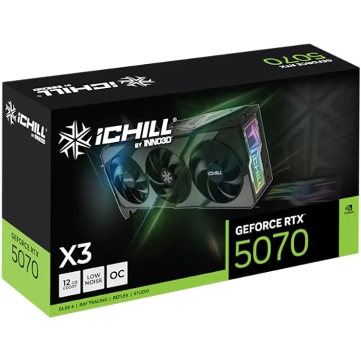 Inno3D GeForce RTX 5070 X3 Grafikkarte, Next-Gen mit WEEE-Reg.-Nr. DE 44938294 – Bild 6