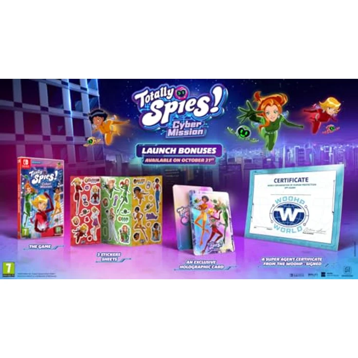 MDM MERIDIEM GAMES Totally Spies - Cyber Mission - Switch, Nintendo Switch Game mit Geheimagenten-Abenteuer und Multiplayer-Modus – Bild 3